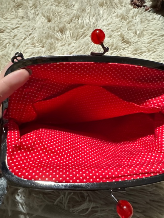 Source Unknown Blue Floral Kiss-Lock Wristlet Clutch - Picture 7 of 9